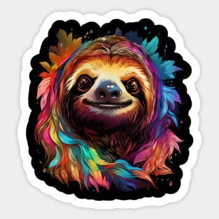 Sloth Rainbow Sticker